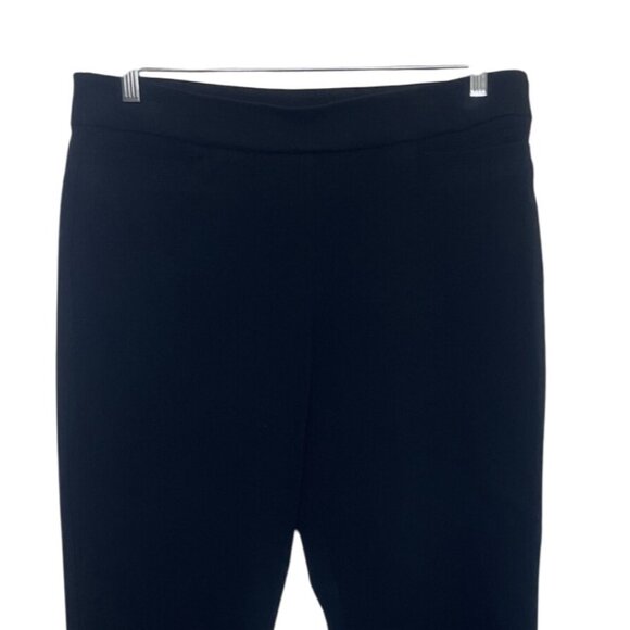 JM Collection Pull On Pants Womens Large Black Cropped - Picture 3 of 7
